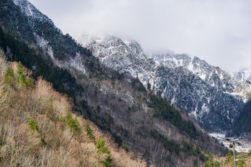 Fototapeta premium Landscape on Scenic Route - Takayama, natural wonder city.