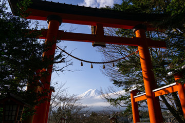 Mount Fuji - Fujiyama, the highest active volcano mountain in Japan