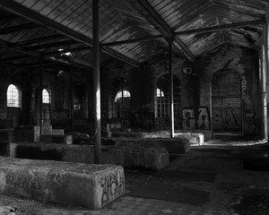 Photographie urbain éditer noir et blanc