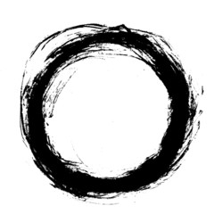 Grunge Distressed Circle Splatter Splash Stain