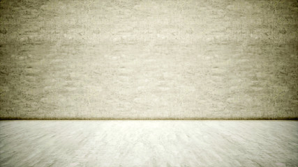 Concept or conceptual solid and rough gray background of concrete floor and wall as a vintage pattern layout. A 3d illustration metaphor for minimalism, time and material