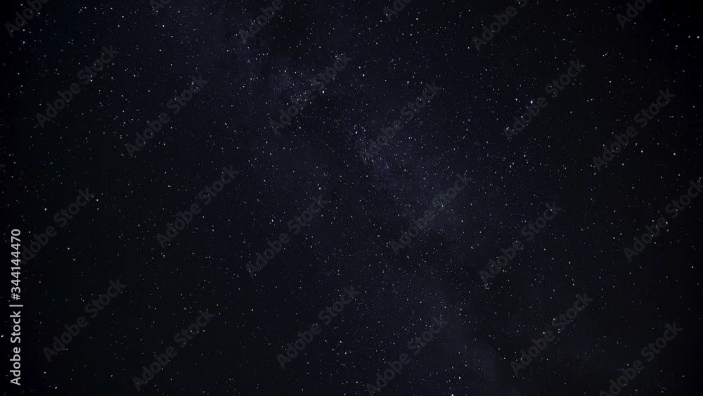 Wall mural timelapse of the night sky stars moving through the sky