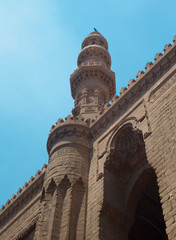 minaret of the mosque in Cairo Egypt