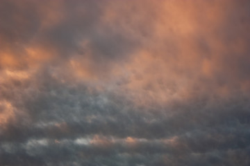 Naklejka na ściany i meble Abstract photograph of colorful sky with clouds