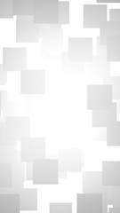 White abstract background. Misty backdrop with grey squares. 3D illustration