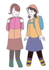 山ガール　女子旅