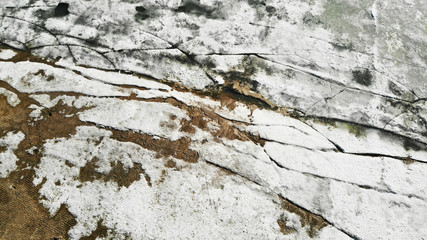 Aerial photography of melting ice on the sea surface