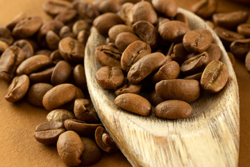 Coffee bean roasted caffeine espresso seed background