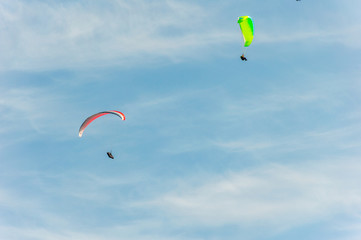 paraglider in the sky
