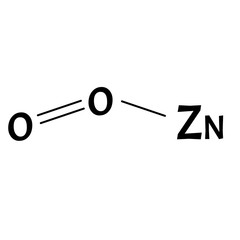 Zinc oxide is a molecular chemical formula. Zinc infographics. Vector illustration on isolated background.
