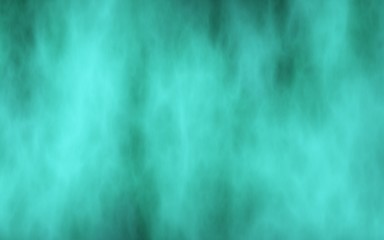 Background of abstract green color smoke. The wall of green fog. 3D illustration