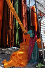 woman , textile Industry , rural Rajasthan, India	