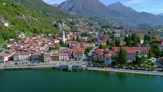 Aerial 4K - Porlezza - Lugano lake (IT)