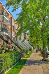 Plateau Mont-Royal district in Montreal, Canada