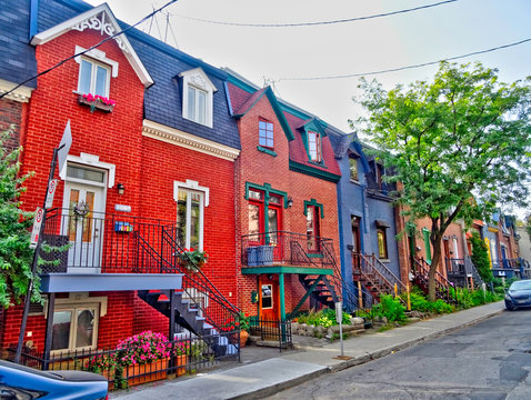 Plateau Mont-Royal District In Montreal, Canada