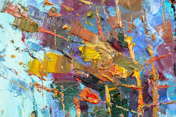 Oil painting, abstract drawing, handmade