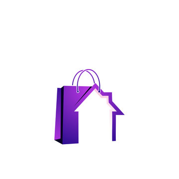 Olshop house logo design template