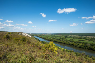 Obraz premium downs Along the ancient river Don in central Russia