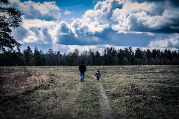 walking in the forest