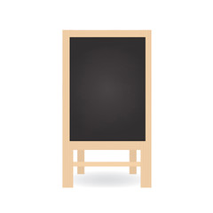 Fototapeta na wymiar Empty wooden menu board template,isolated on white background