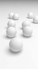 White abstract background. Lowpoly backdrop. Crumpled paper. 3D illustration