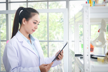 Asian researchers record data on scientific experiments To find an inhibitor of the spread of...
