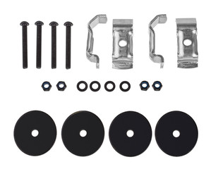 nut, screw, cap, gear isolated on white