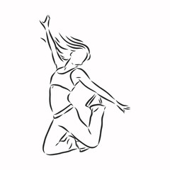 zumba dancers illustration . Zumba, Zumba dancers, fitness, dancer, vector sketch illustration