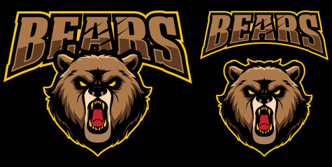 Bears Mascot Logo