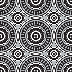 Seamless African Circle Design Pattern