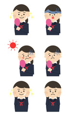 女子学生　肌トラブル　セット