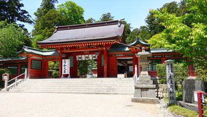 志波彦神社(宮城県塩釜市　塩釜神社境内)　神門　760
