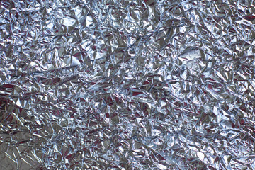 close up of silver metal texture