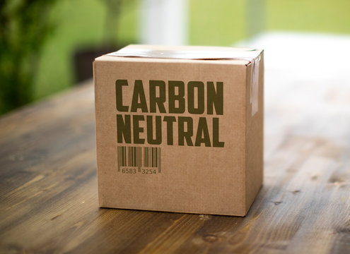 co2 carbon neutral shipping box