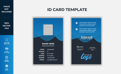Modern ID Card design template