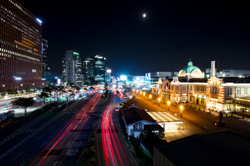 Fototapeta na wymiar Seoul Train Station at Night