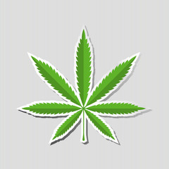 Cannabis. Marijuana Leaf Drug Icon