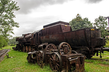 Fototapeta na wymiar lokomotywa parowa 