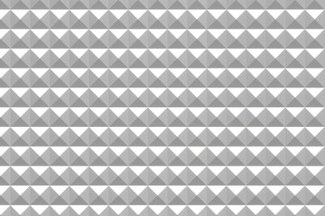 Fototapeta premium Simple tile pyramids geometric wall background minimal gray design,3D illustration.