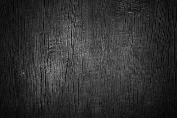 Black wood. Old black and white plank used as background.