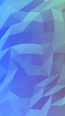 Fototapeta premium Abstract triangle geometrical blue background. Geometric origami style with gradient. 3D illustration