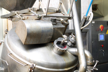 Mustard Powder Factory Making mustard mass from mustard seeds. Innovative equipment for the...