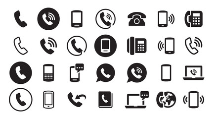Phone icon set