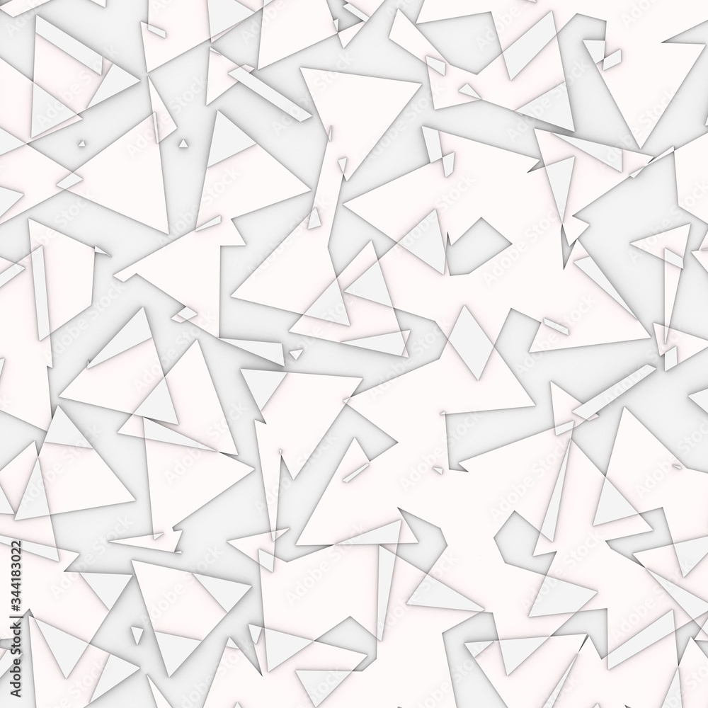 Poster 3d illustration of parametric pattern