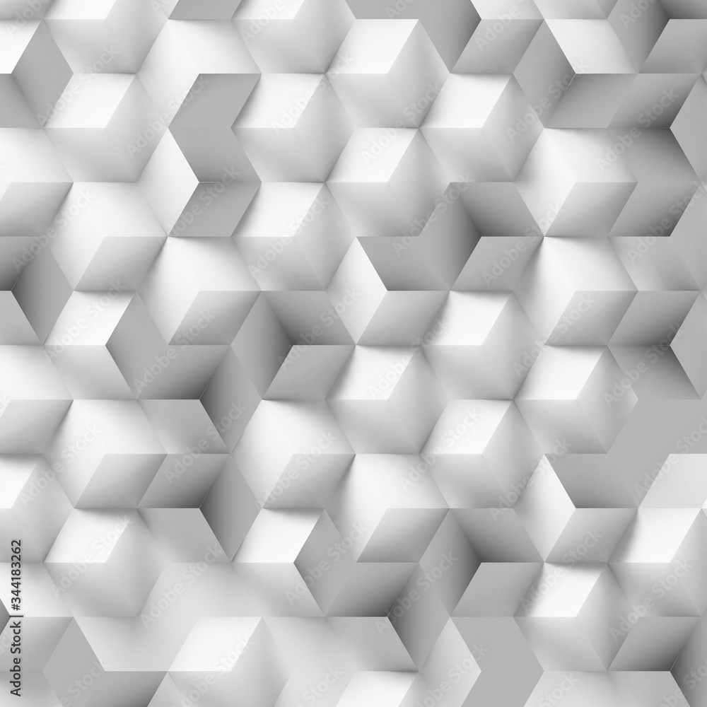 Poster 3d illustration of parametric pattern