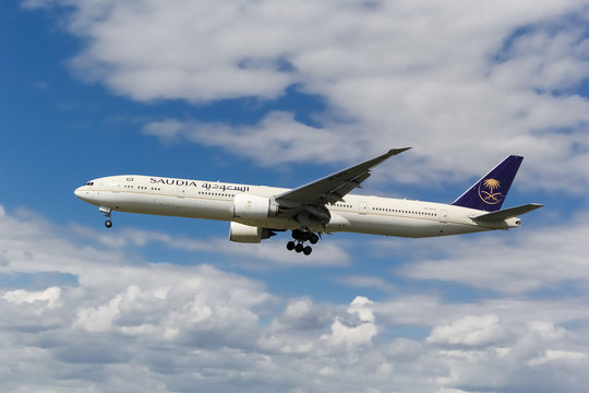 Commercial Airplane Boeing 777 Of Saudi Arabian Airlines