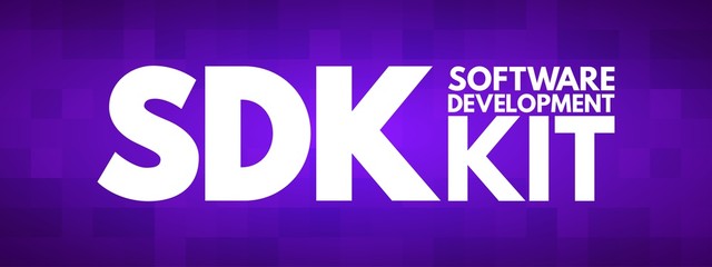 SDK - Software Development Kit acronym, technology concept background