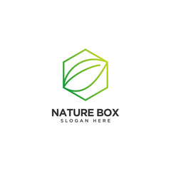 Nature Box Logo Design Template