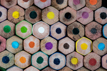 coloured pencils