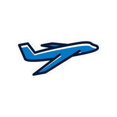 Plane icon vector